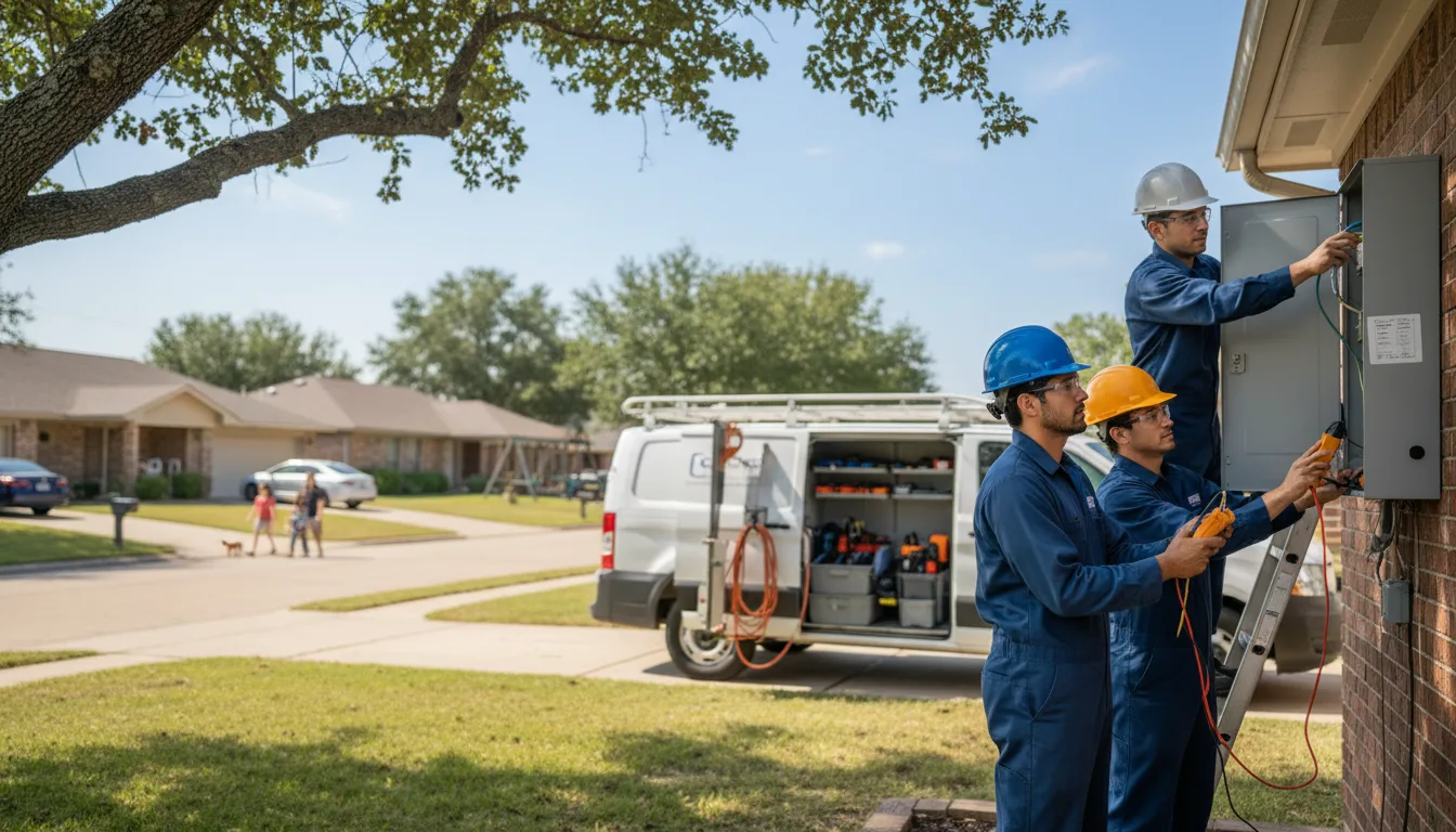 Certified electrician providing emergency electrical services in Chandlerville, IL